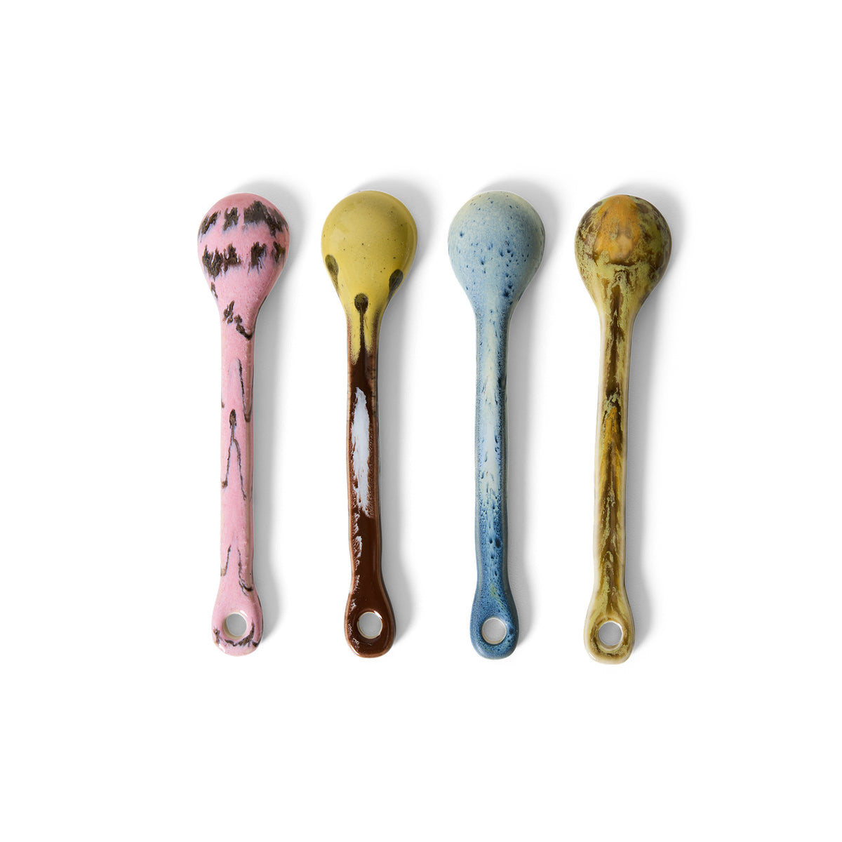 70s Ceramic Spoons M, Sketch (set of 4)