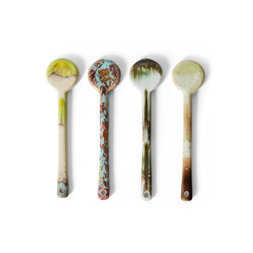 70s Ceramic Spoons M, Blend (set of 4)
