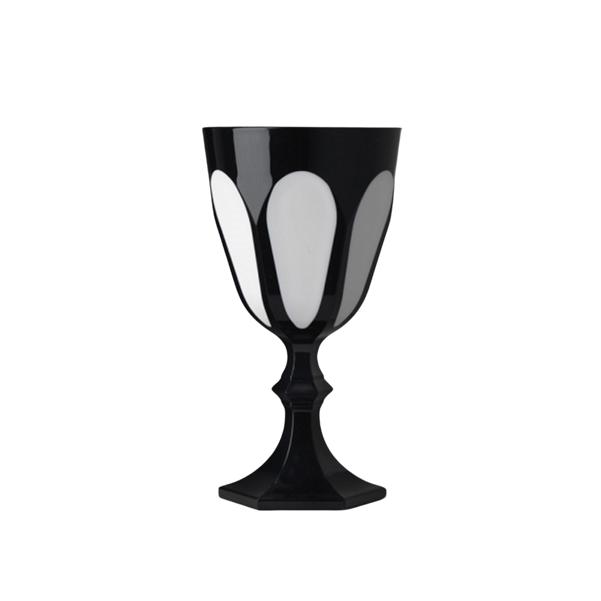 Forte dei Marmi wine glass - Black & White
