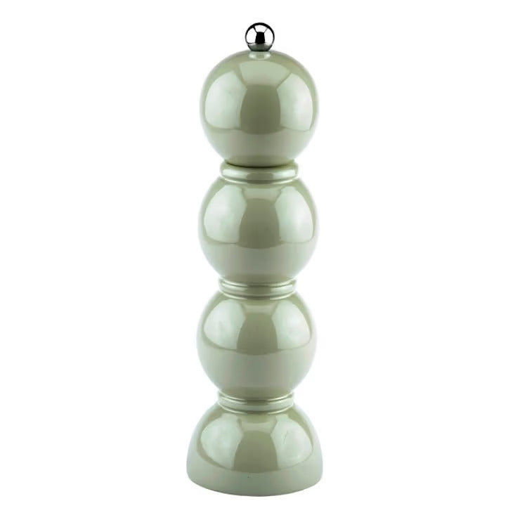 Sage Green Bobbin Lacquer Salt or Pepper Mill